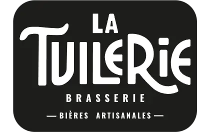 Logo noir et blanc de la Brasserie La Tuilerie